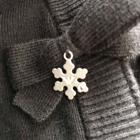 Armani Junior black knit long cardigan sweater EUC 12Y - Picture 3 of 9